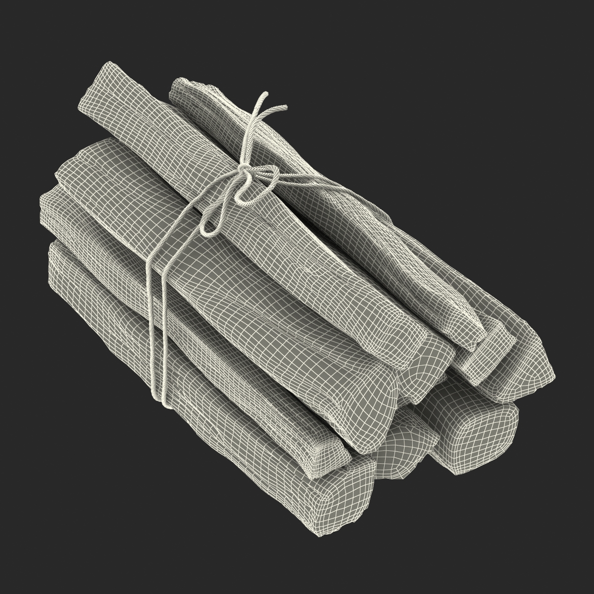 3D Bundle of Kindling Wood model