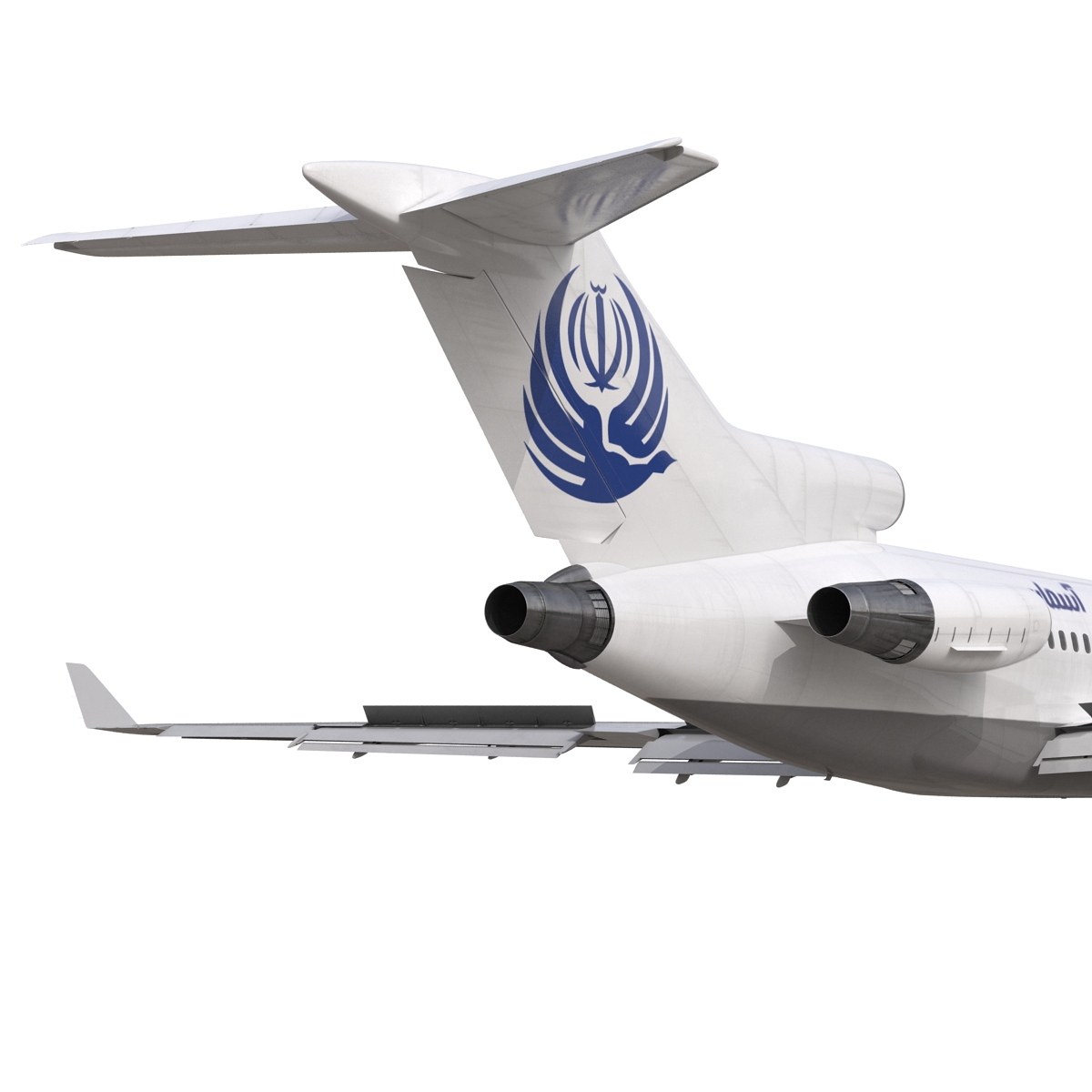 3D Boeing 727 100 Private Iran Aseman Airlines model