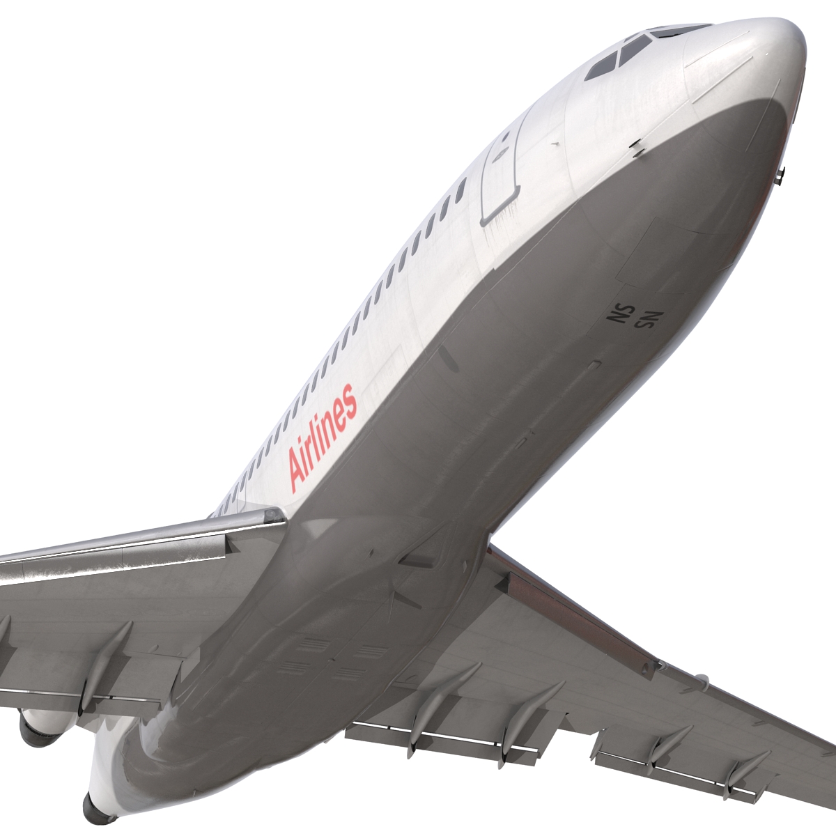 3D Boeing 727 100 Private Iran Aseman Airlines model