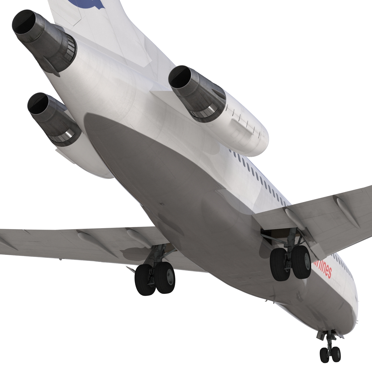 3D Boeing 727 100 Private Iran Aseman Airlines model