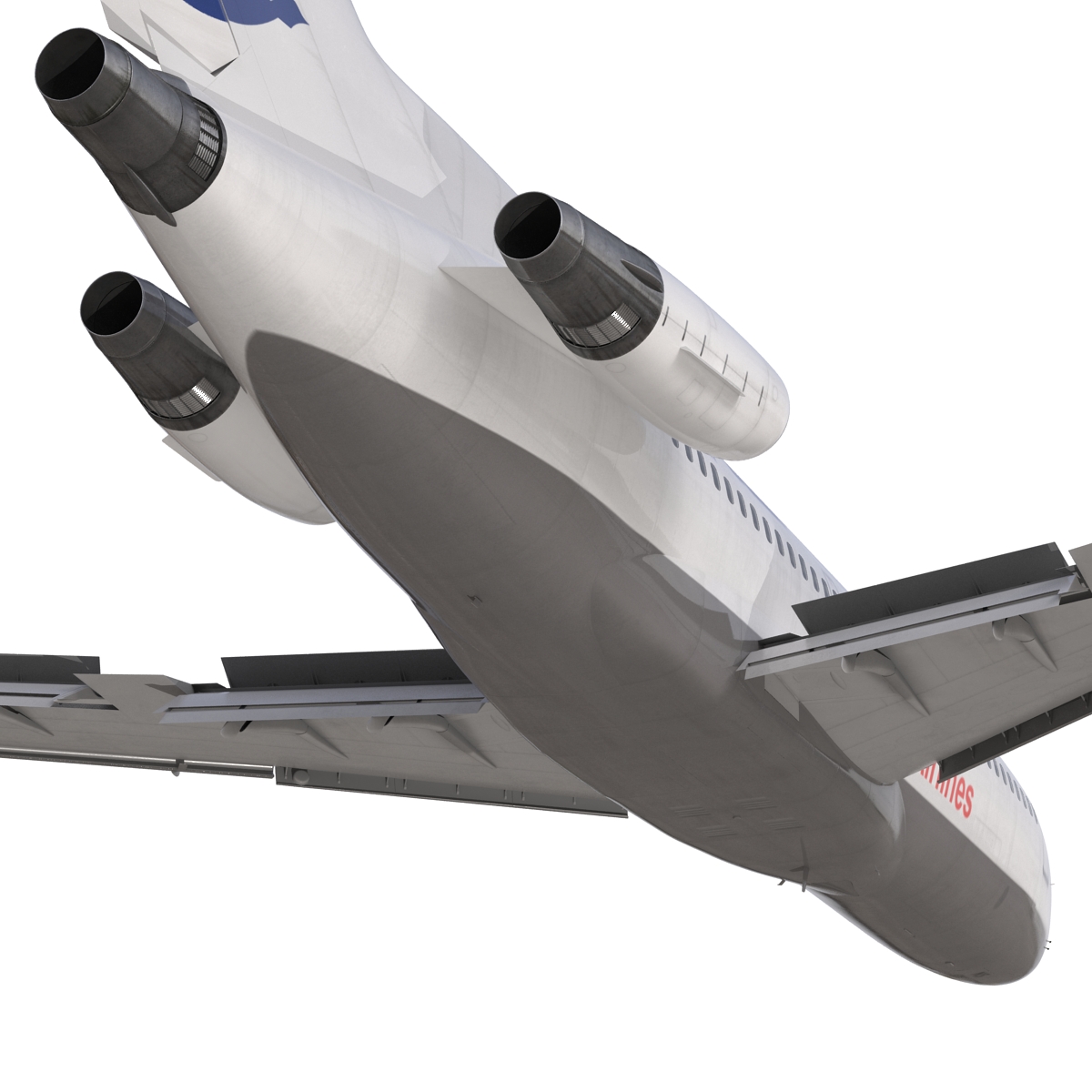 3D Boeing 727 100 Private Iran Aseman Airlines model