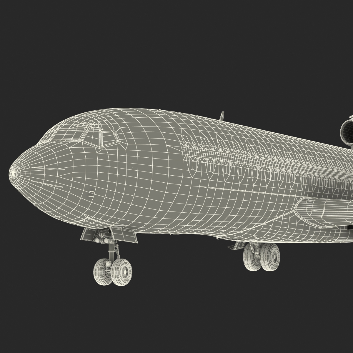 3D Boeing 727 100 Private Iran Aseman Airlines model