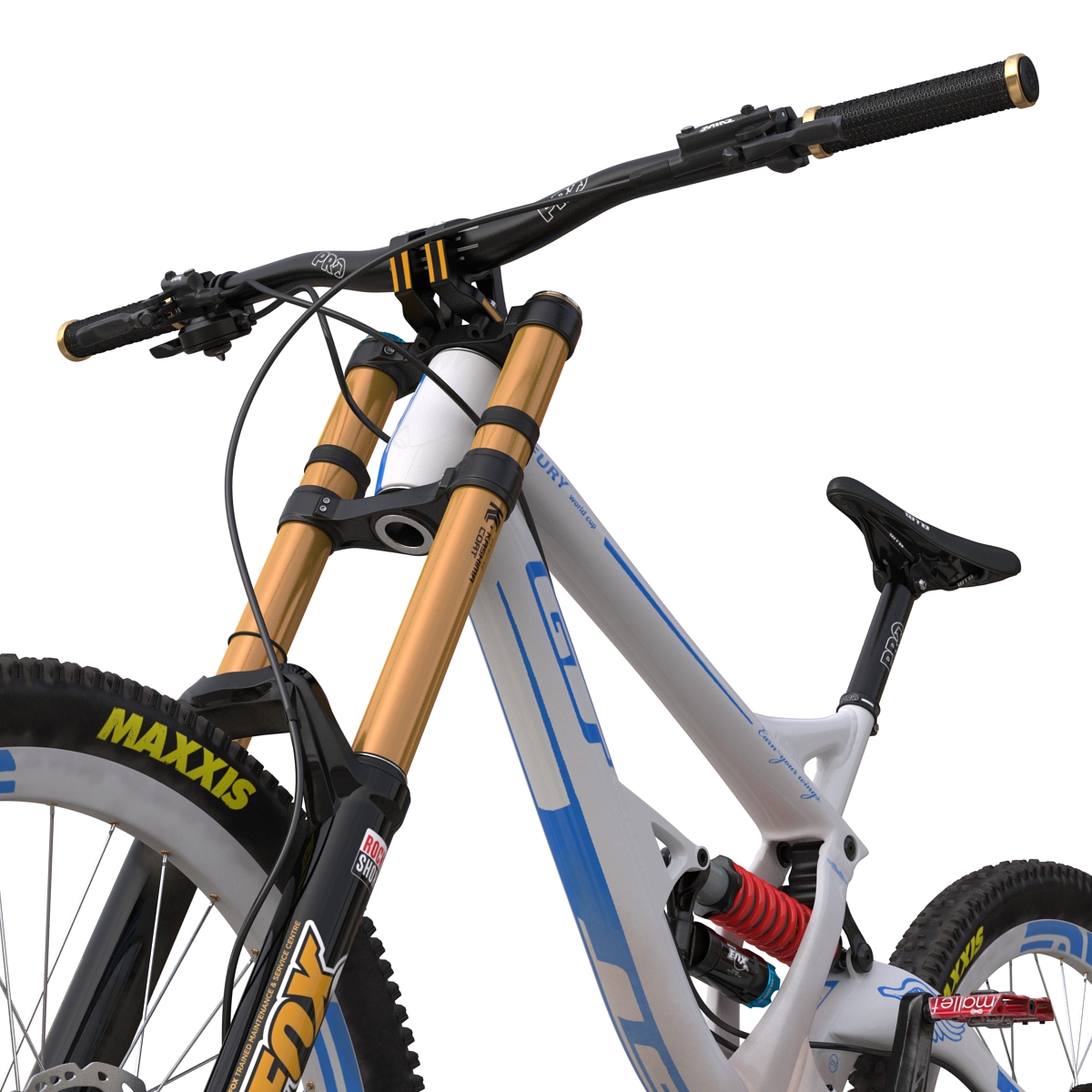 Mountain Bike GT Fury White 3D