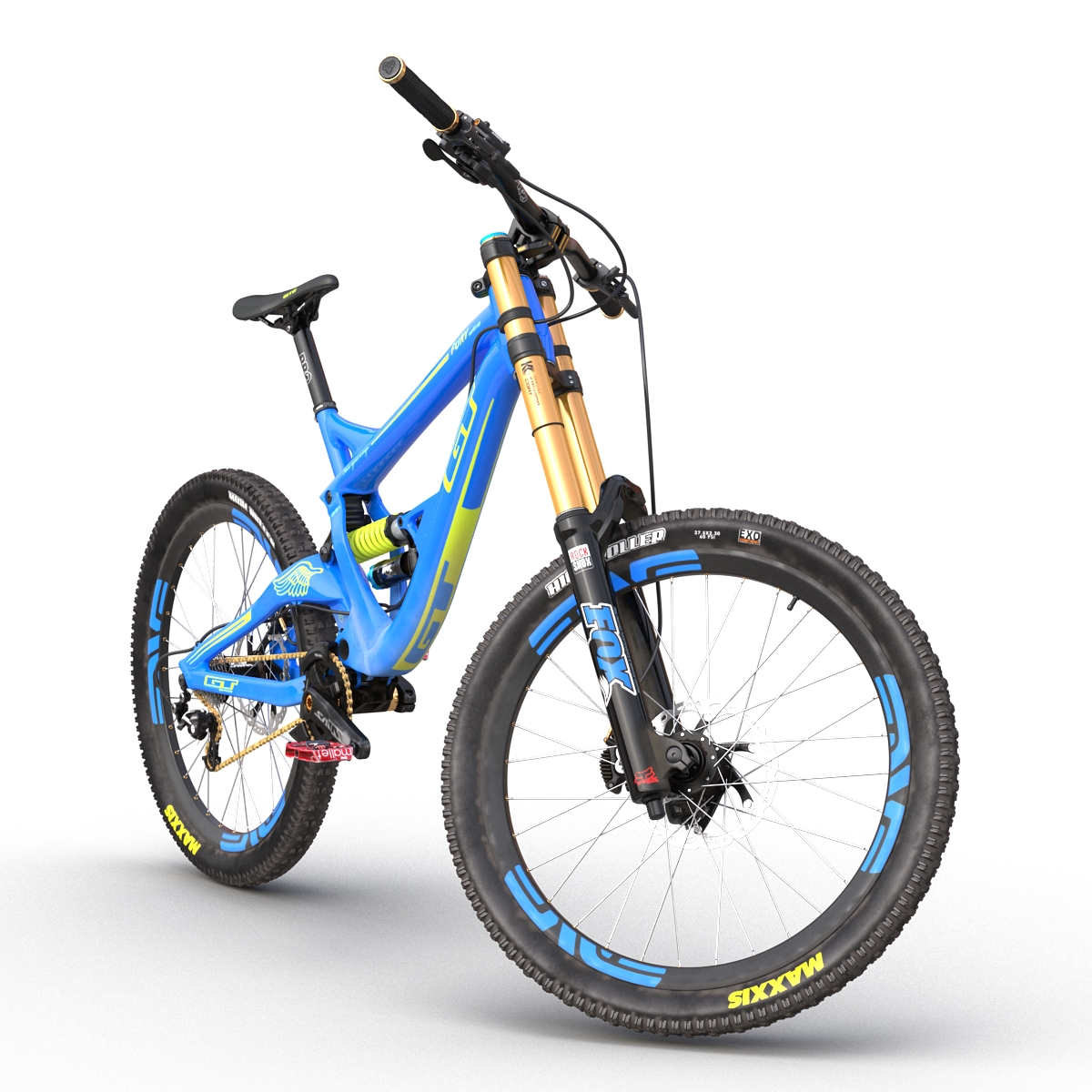 3D Mountain Bike GT Fury Blue