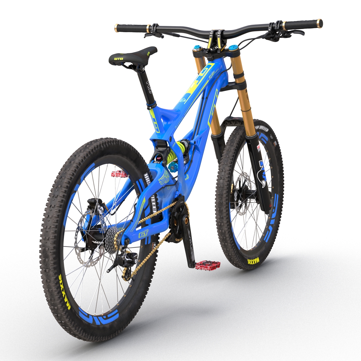 3D Mountain Bike GT Fury Blue