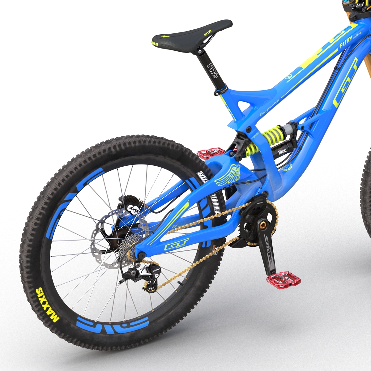 3D Mountain Bike GT Fury Blue