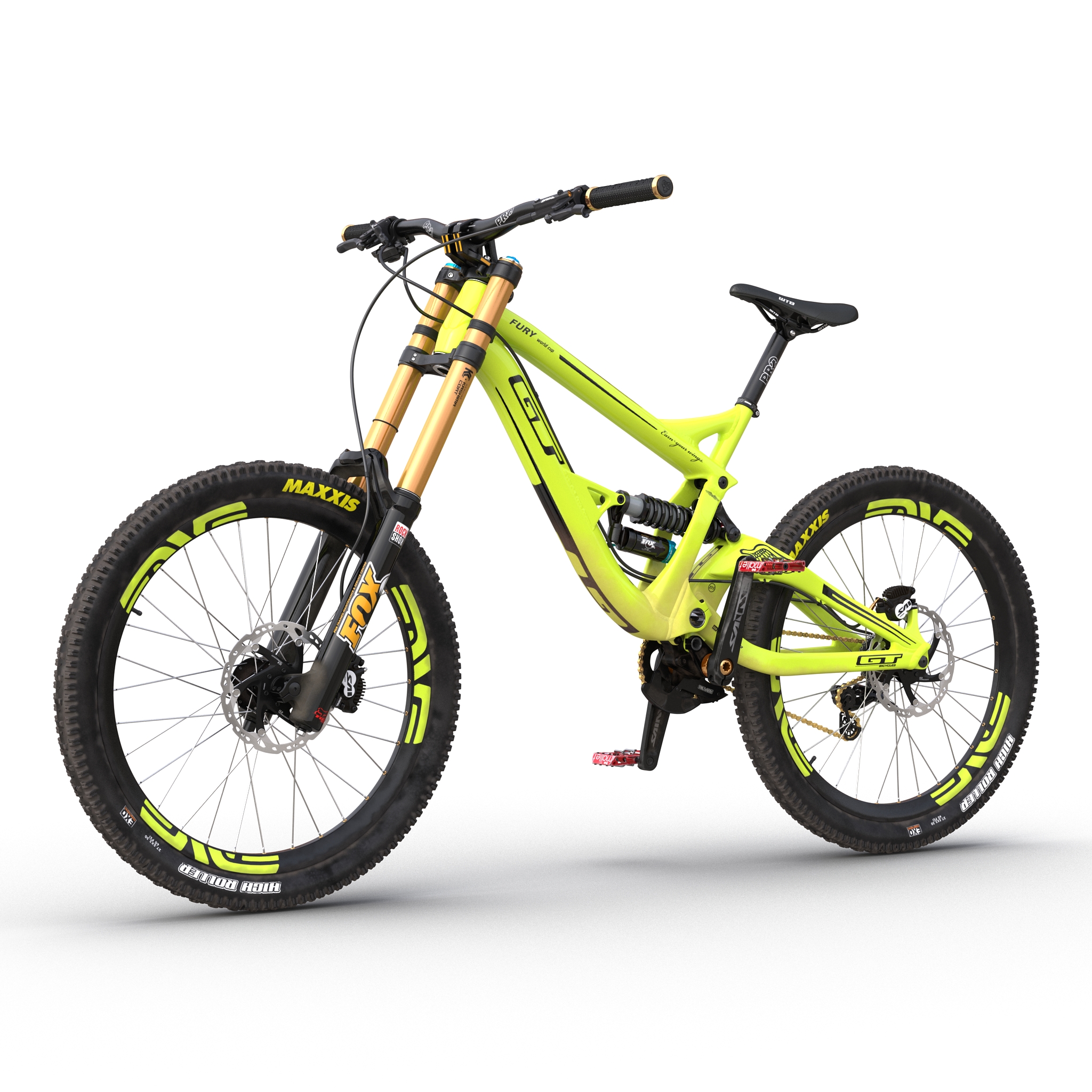 Mountain Bike GT Fury Green 3D