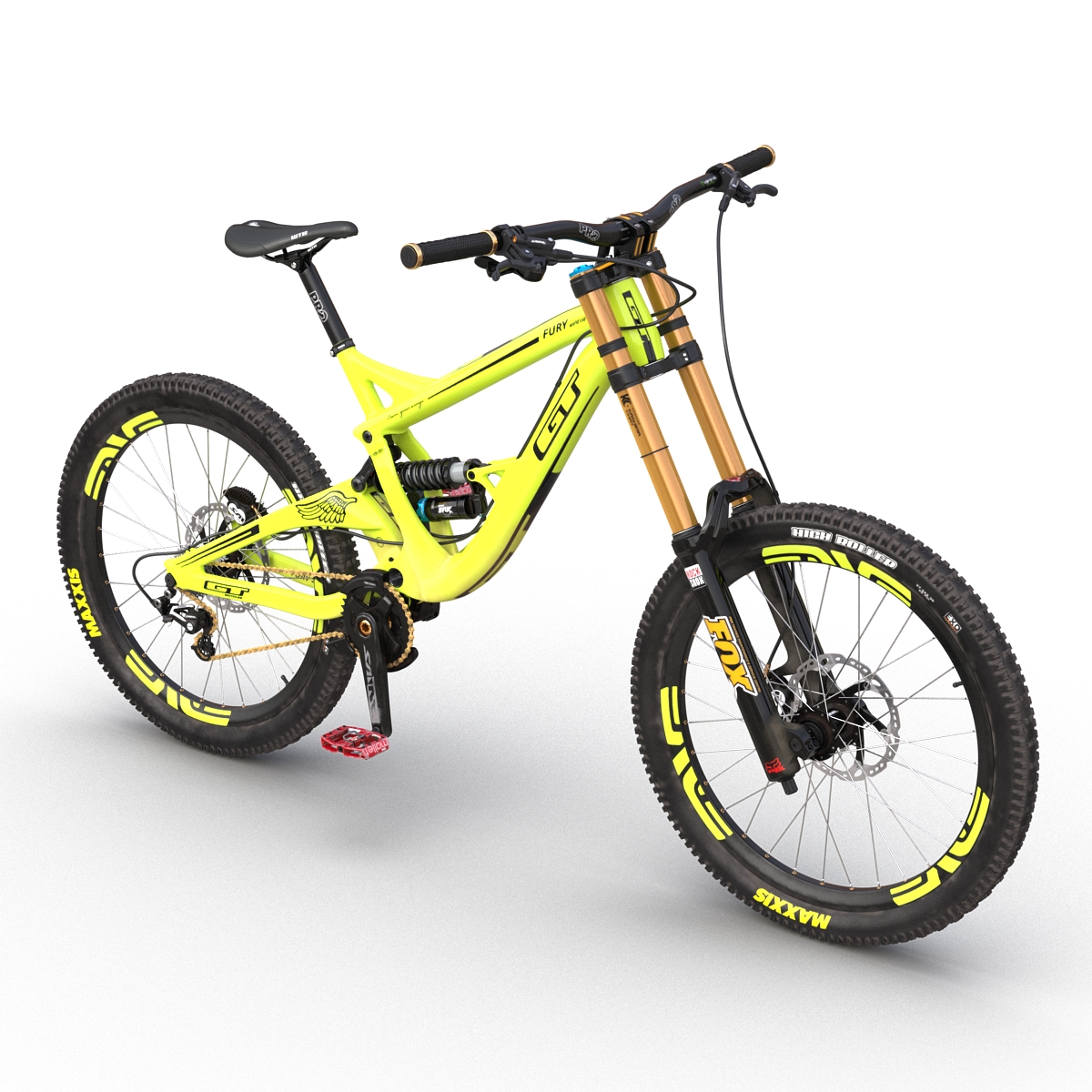 Mountain Bike GT Fury Green 3D