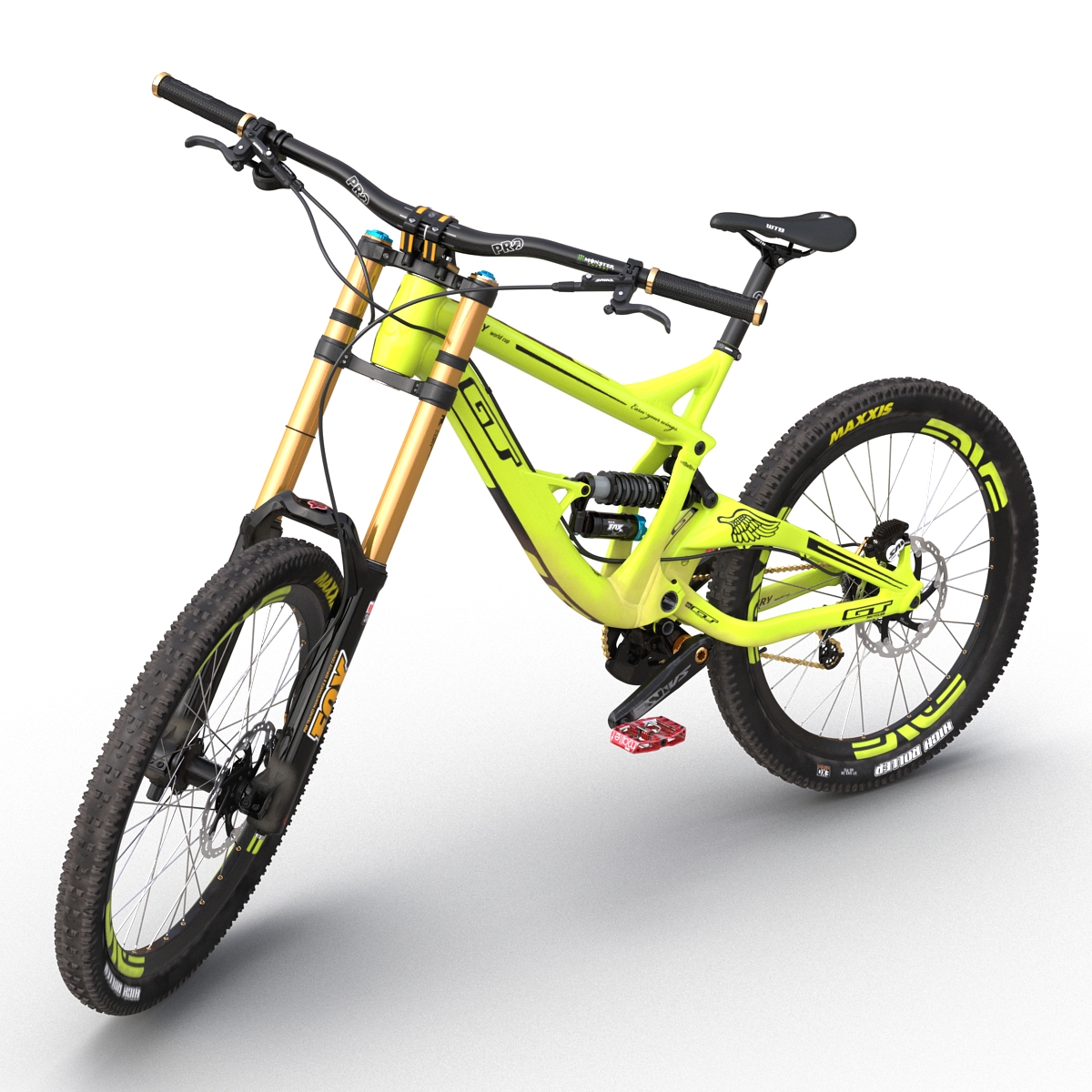 Mountain Bike GT Fury Green 3D