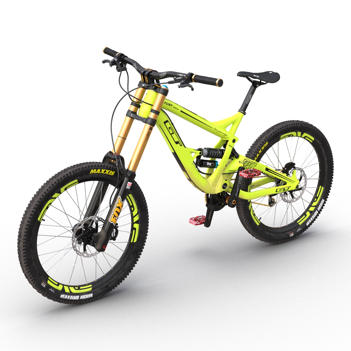 Mountain Bike GT Fury Green 3D