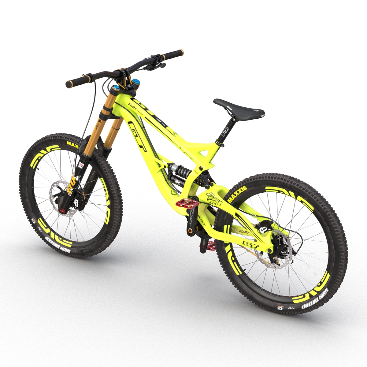 Mountain Bike GT Fury Green 3D