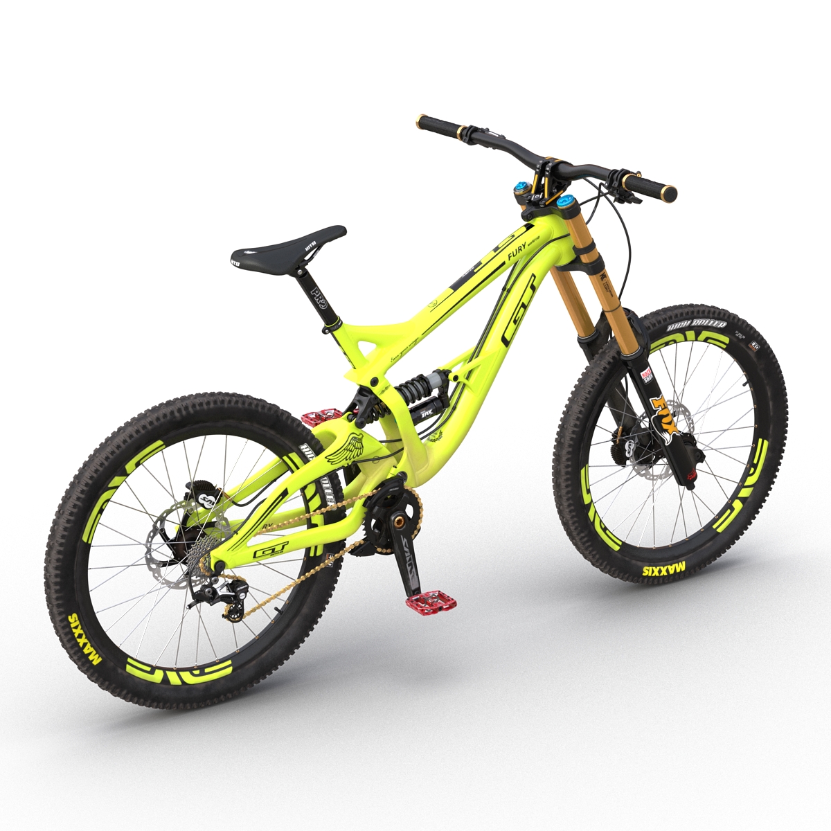 Mountain Bike GT Fury Green 3D