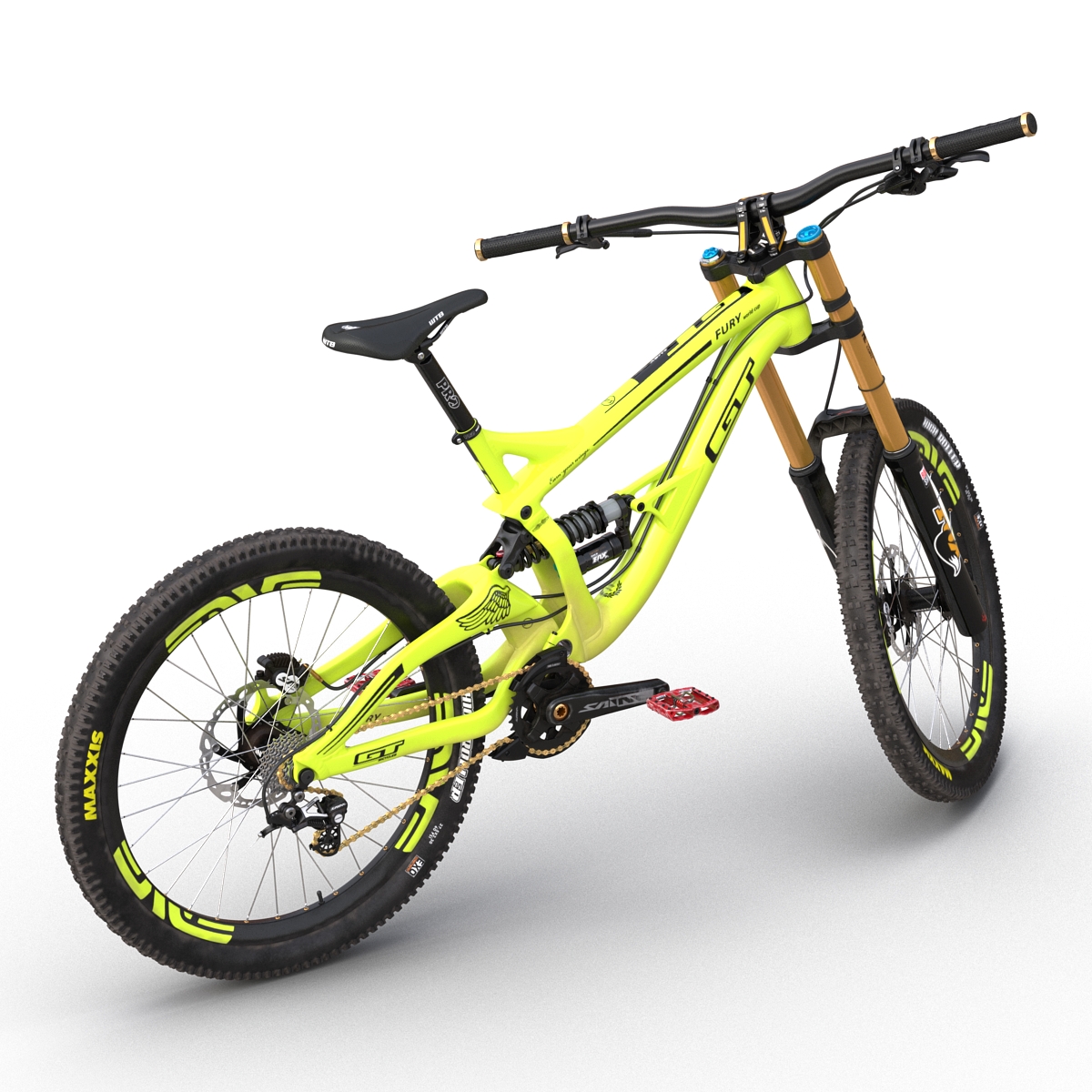 Mountain Bike GT Fury Green 3D