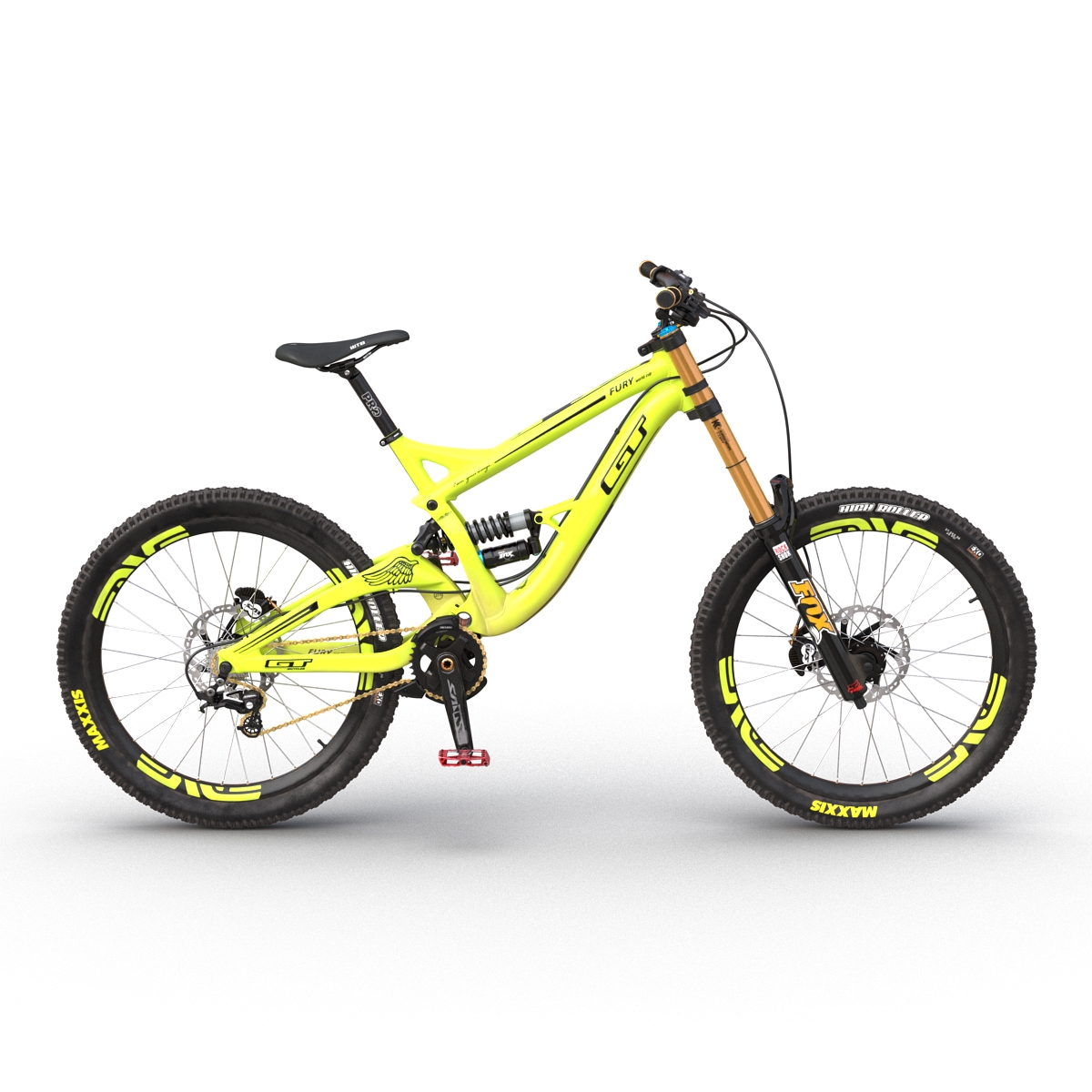 Mountain Bike GT Fury Green 3D