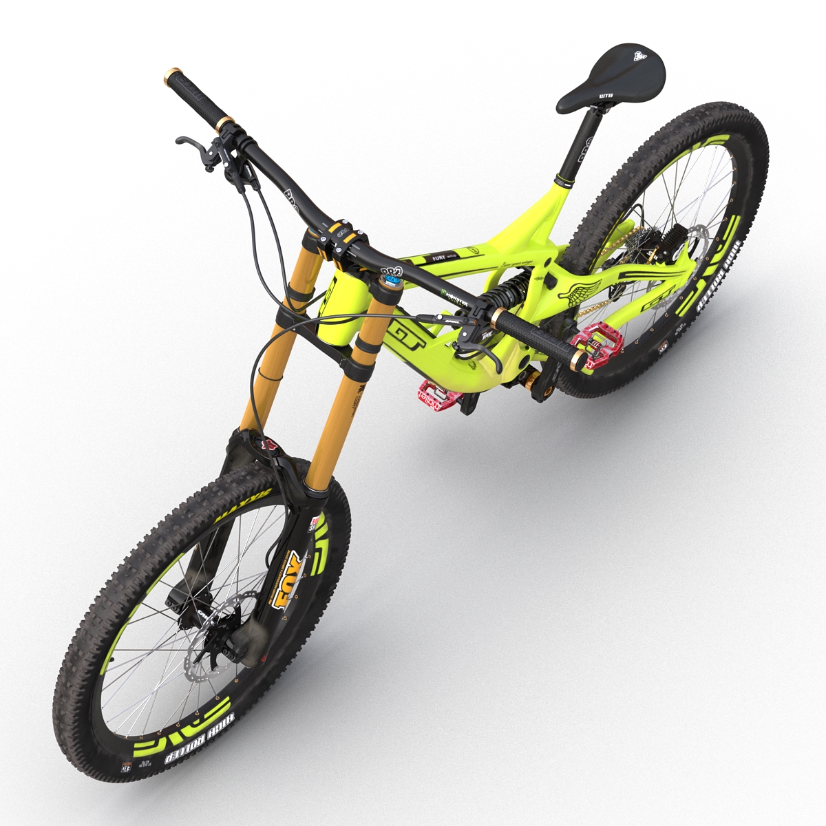 Mountain Bike GT Fury Green 3D