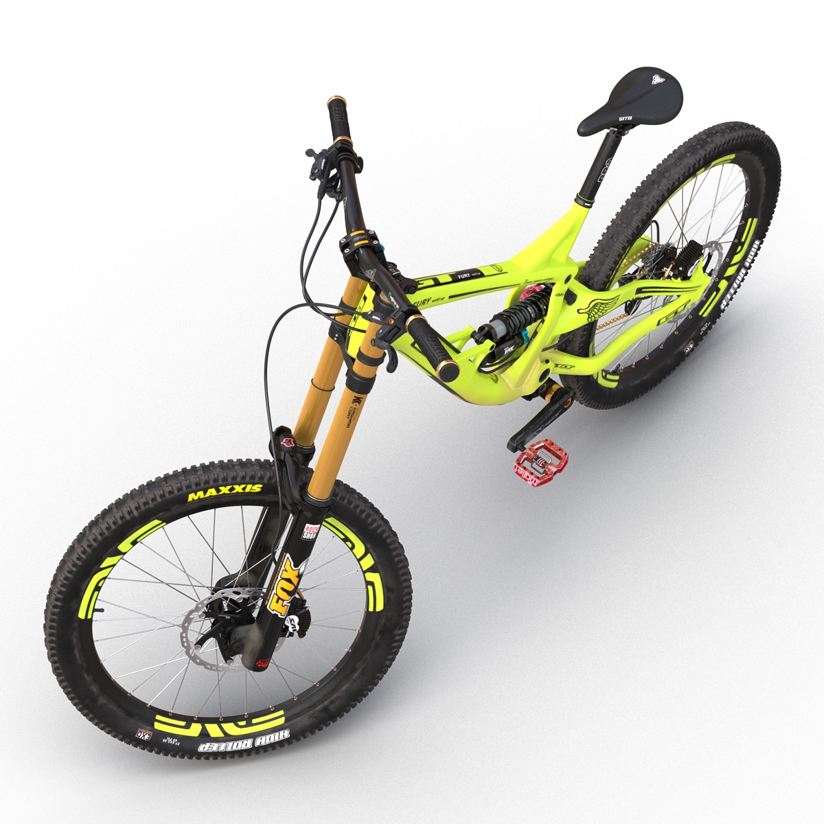 Mountain Bike GT Fury Green 3D