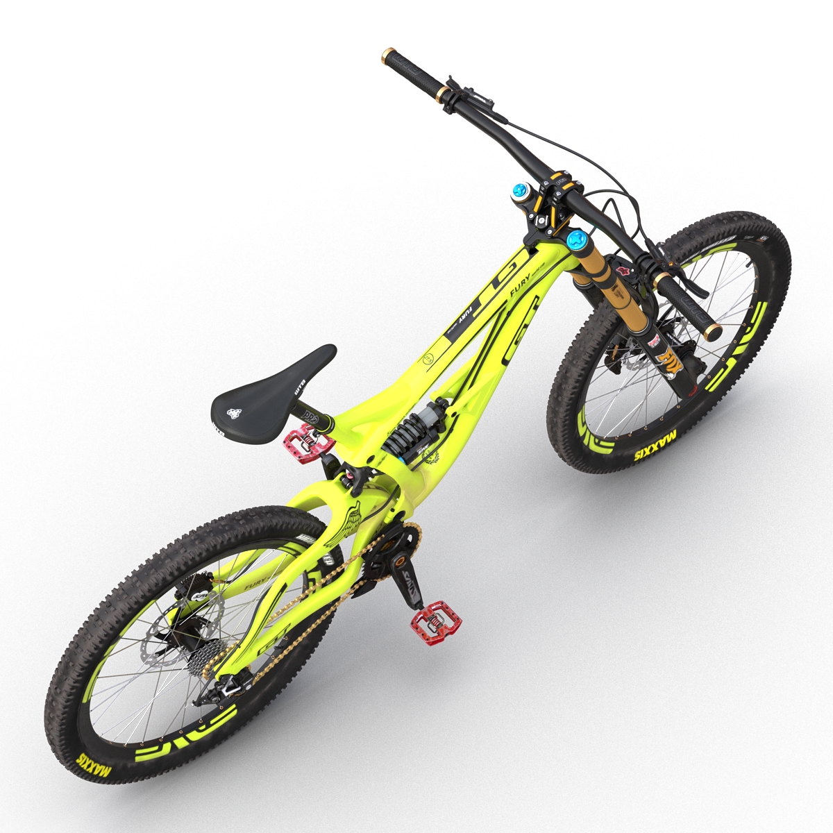 Mountain Bike GT Fury Green 3D