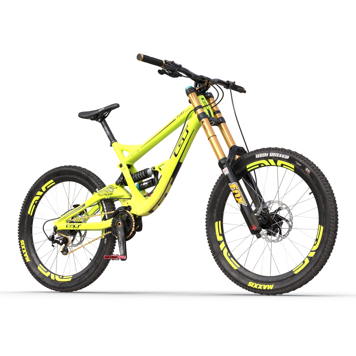 Mountain Bike GT Fury Green 3D