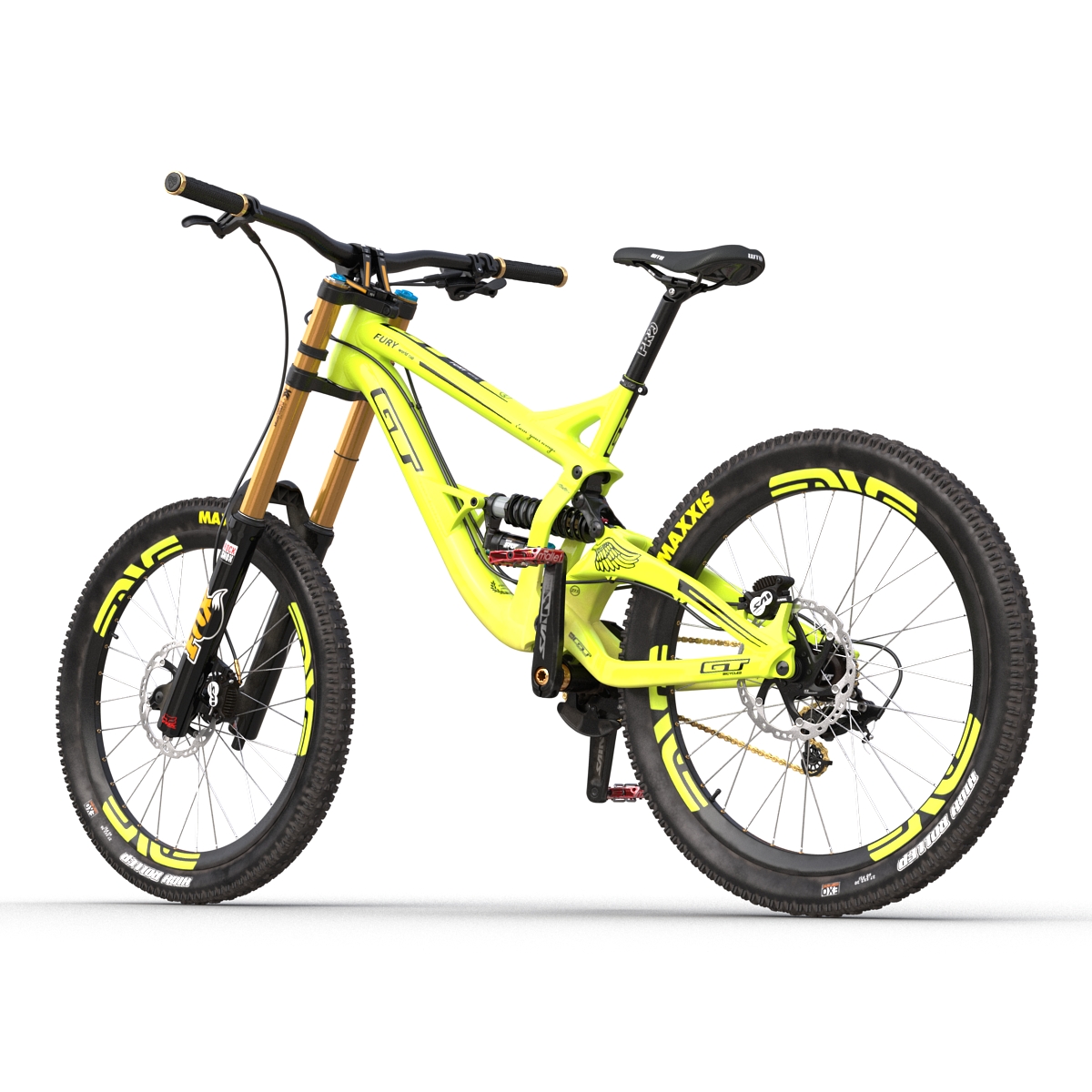 Mountain Bike GT Fury Green 3D