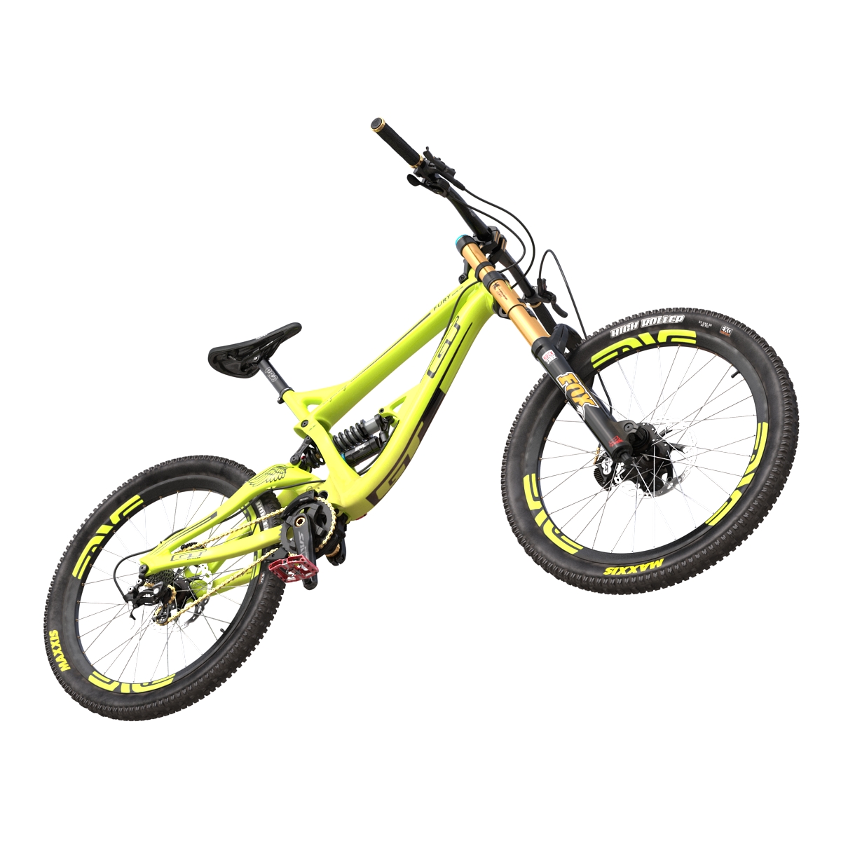 Mountain Bike GT Fury Green 3D