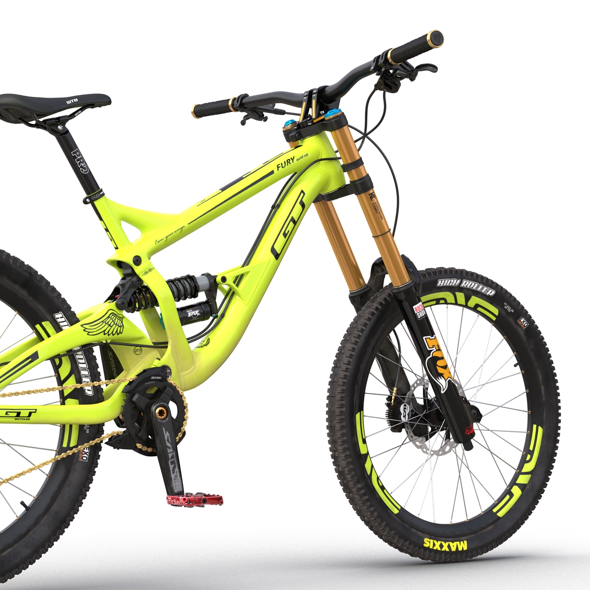 Mountain Bike GT Fury Green 3D