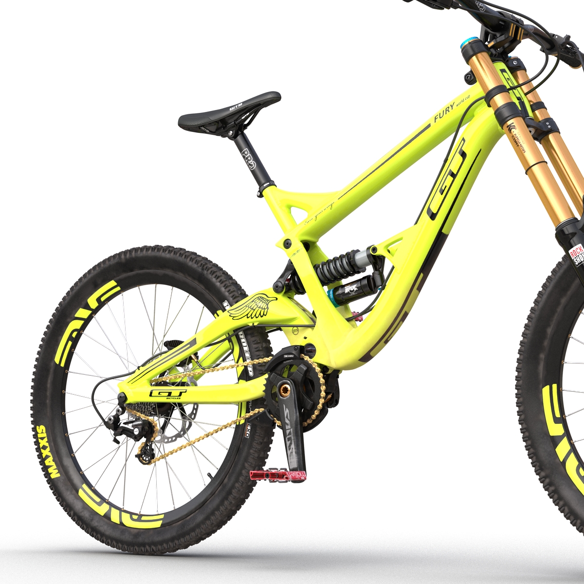 Mountain Bike GT Fury Green 3D