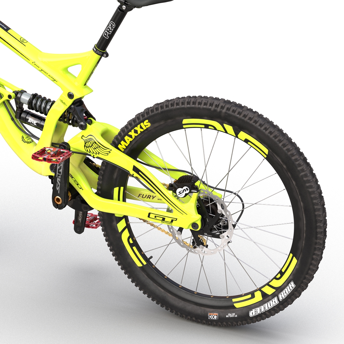 Mountain Bike GT Fury Green 3D