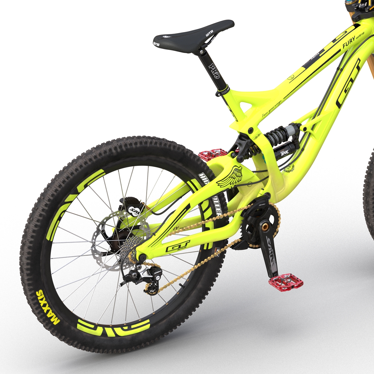 Mountain Bike GT Fury Green 3D