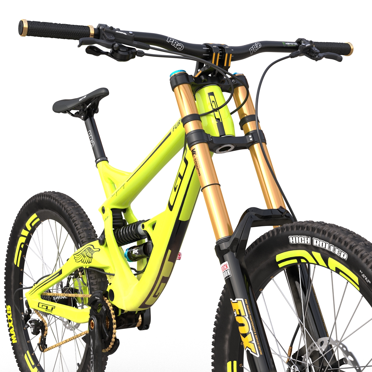 Mountain Bike GT Fury Green 3D