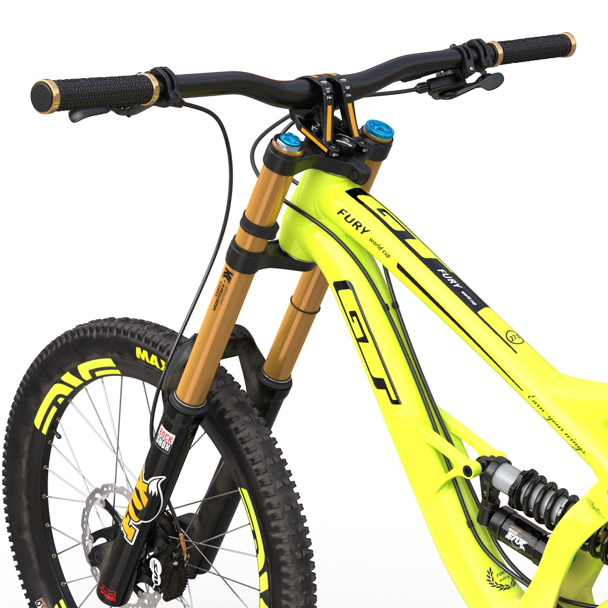 Mountain Bike GT Fury Green 3D