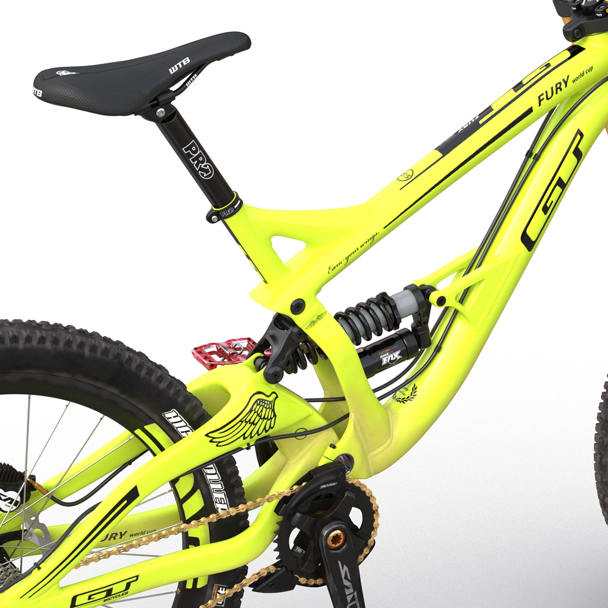 Mountain Bike GT Fury Green 3D