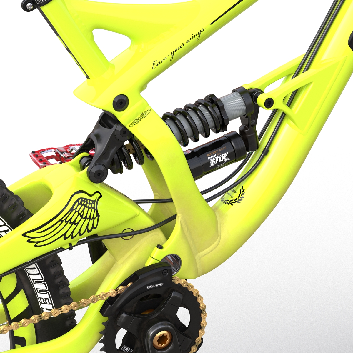 Mountain Bike GT Fury Green 3D