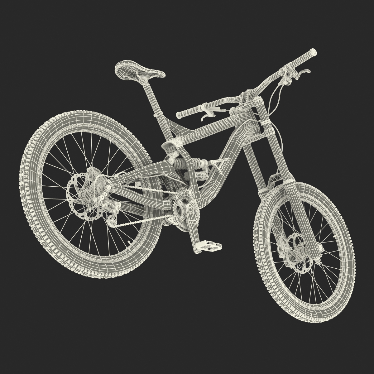 Mountain Bike GT Fury Green 3D