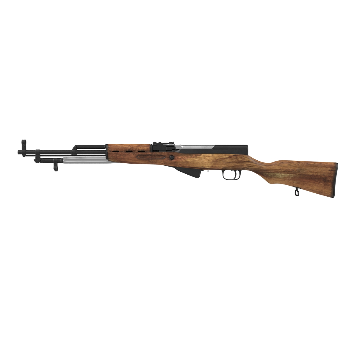 3D Soviet Semi Automatic Carbine SKS 45