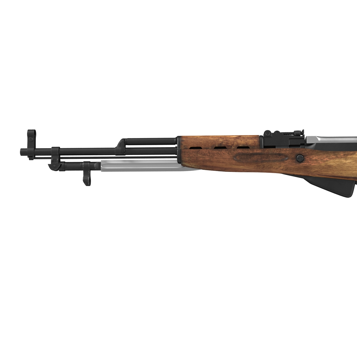 3D Soviet Semi Automatic Carbine SKS 45