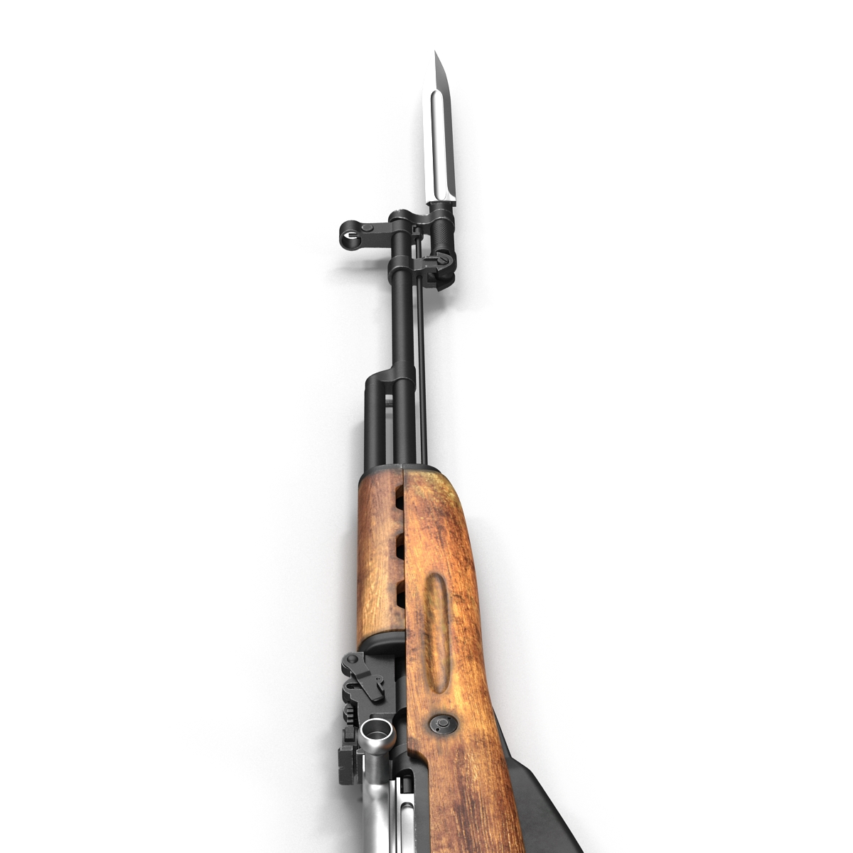 3D Soviet Semi Automatic Carbine SKS 45