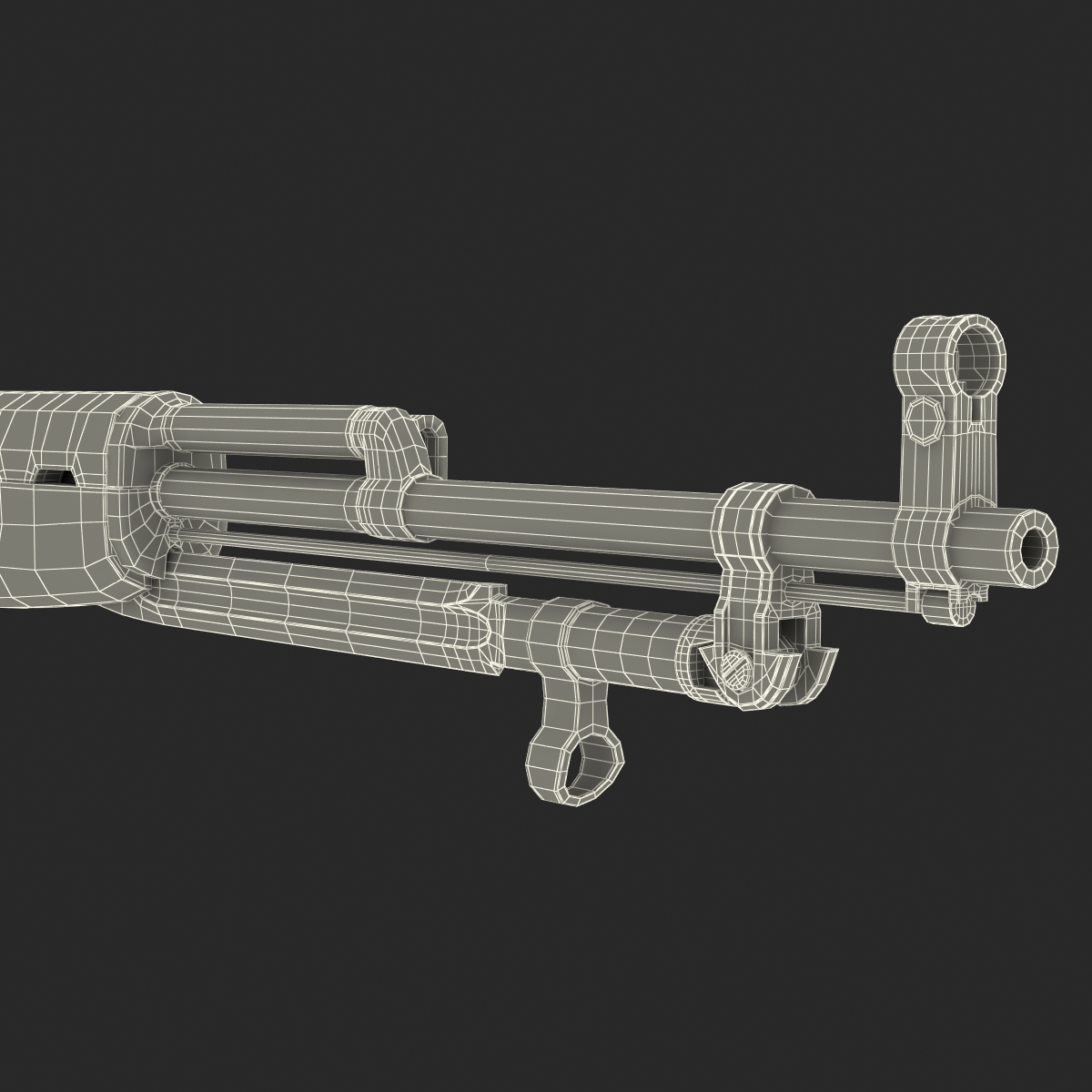 3D Soviet Semi Automatic Carbine SKS 45