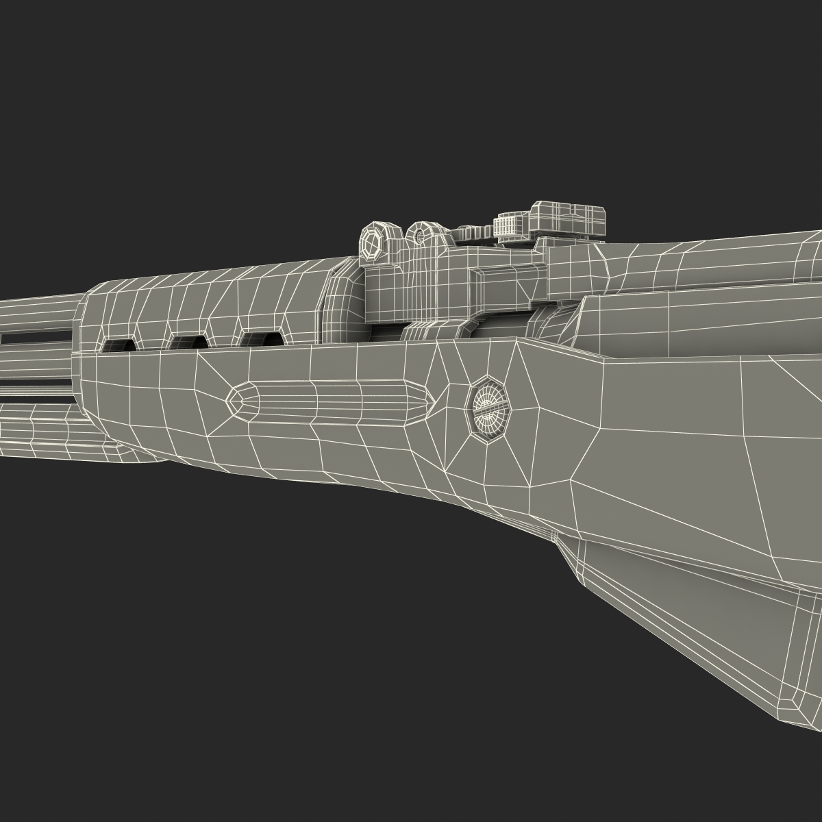 3D Soviet Semi Automatic Carbine SKS 45