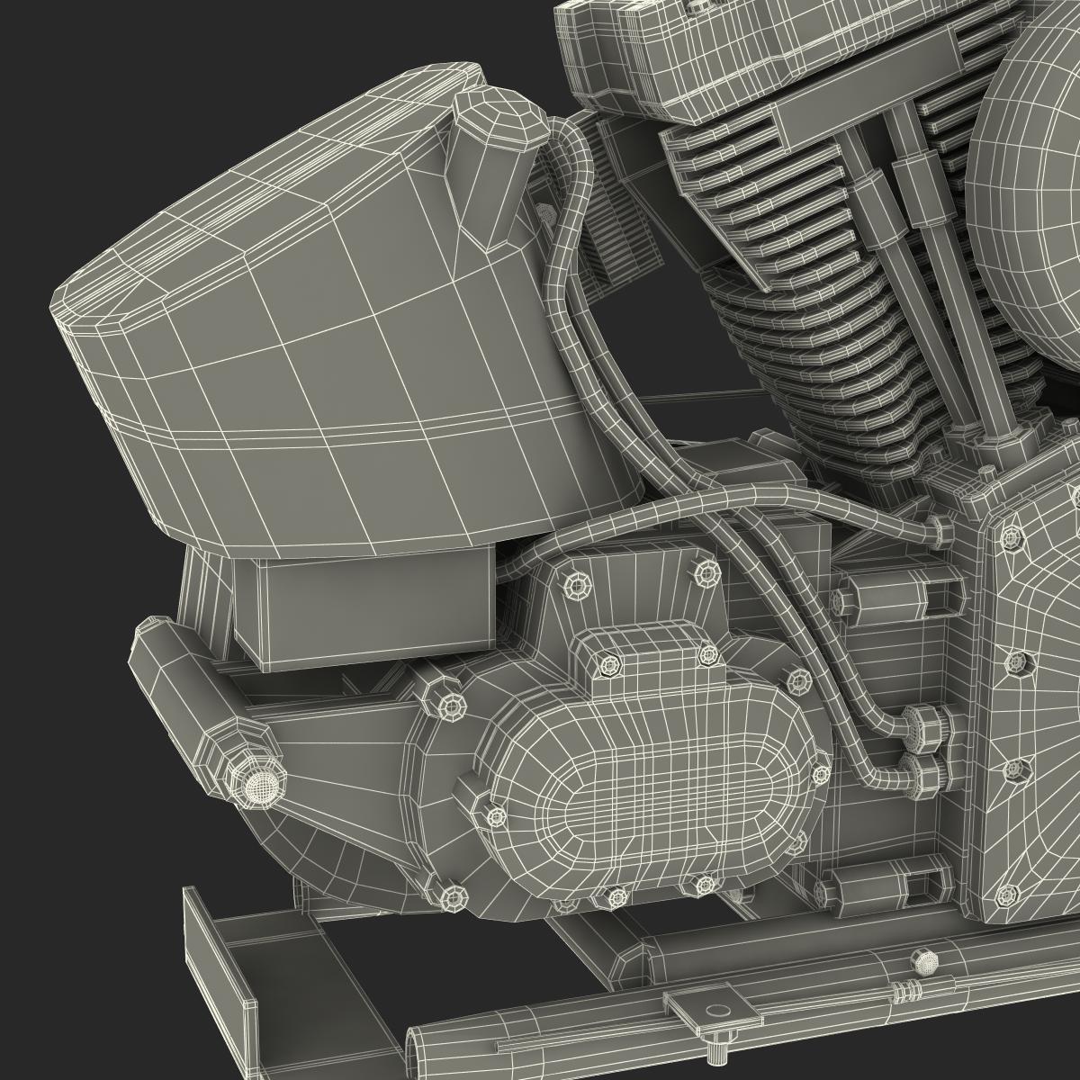 Motorcycle Engine 2 3D model