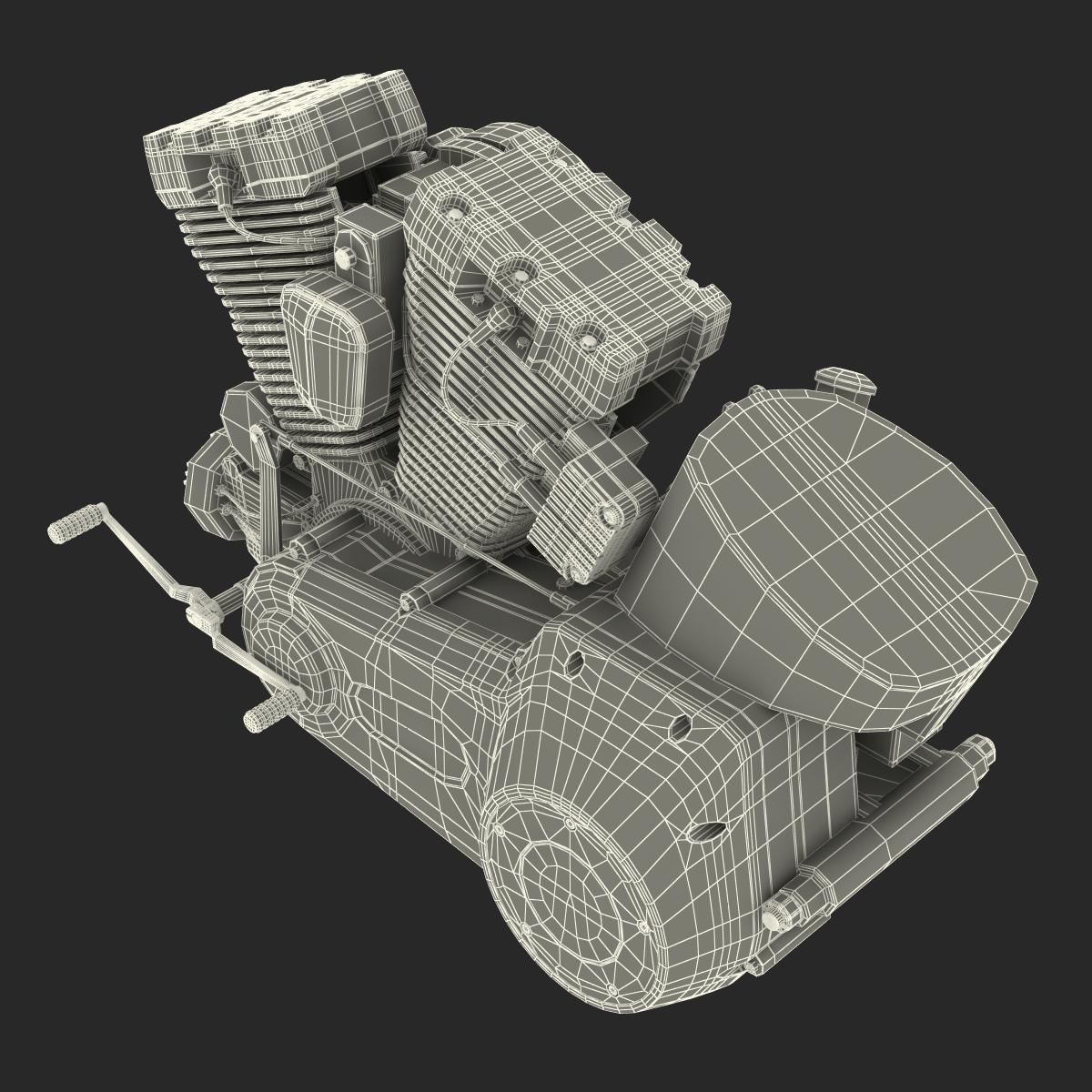 Motorcycle Engine 3 3D model