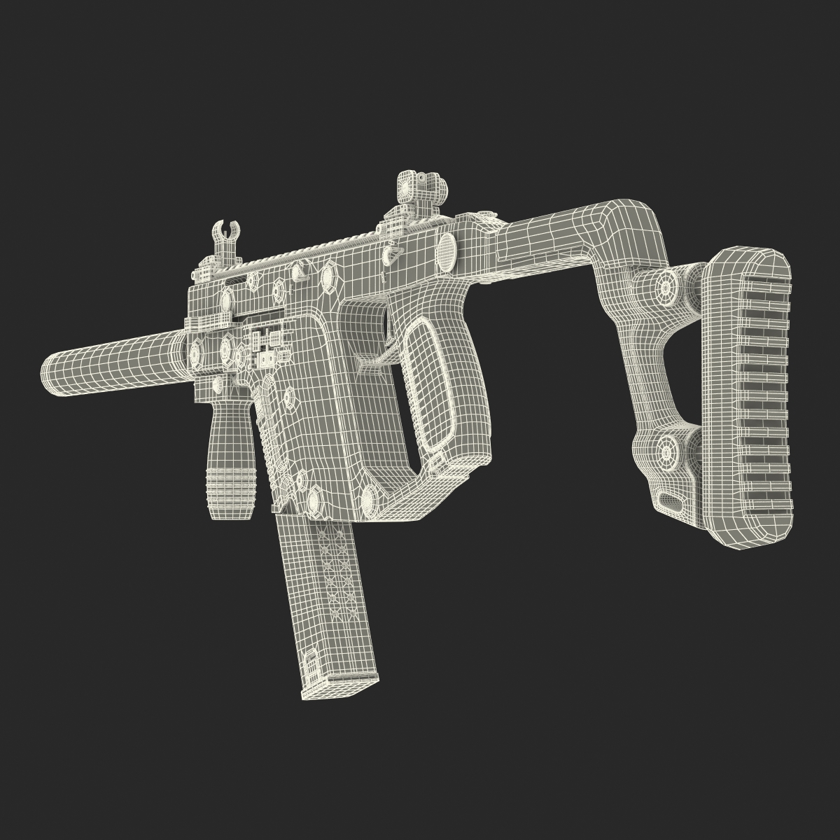 Submachine Gun KRISS Vector 3D