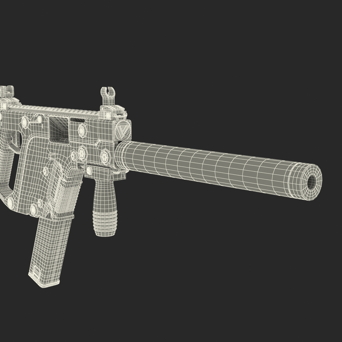 Submachine Gun KRISS Vector 3D