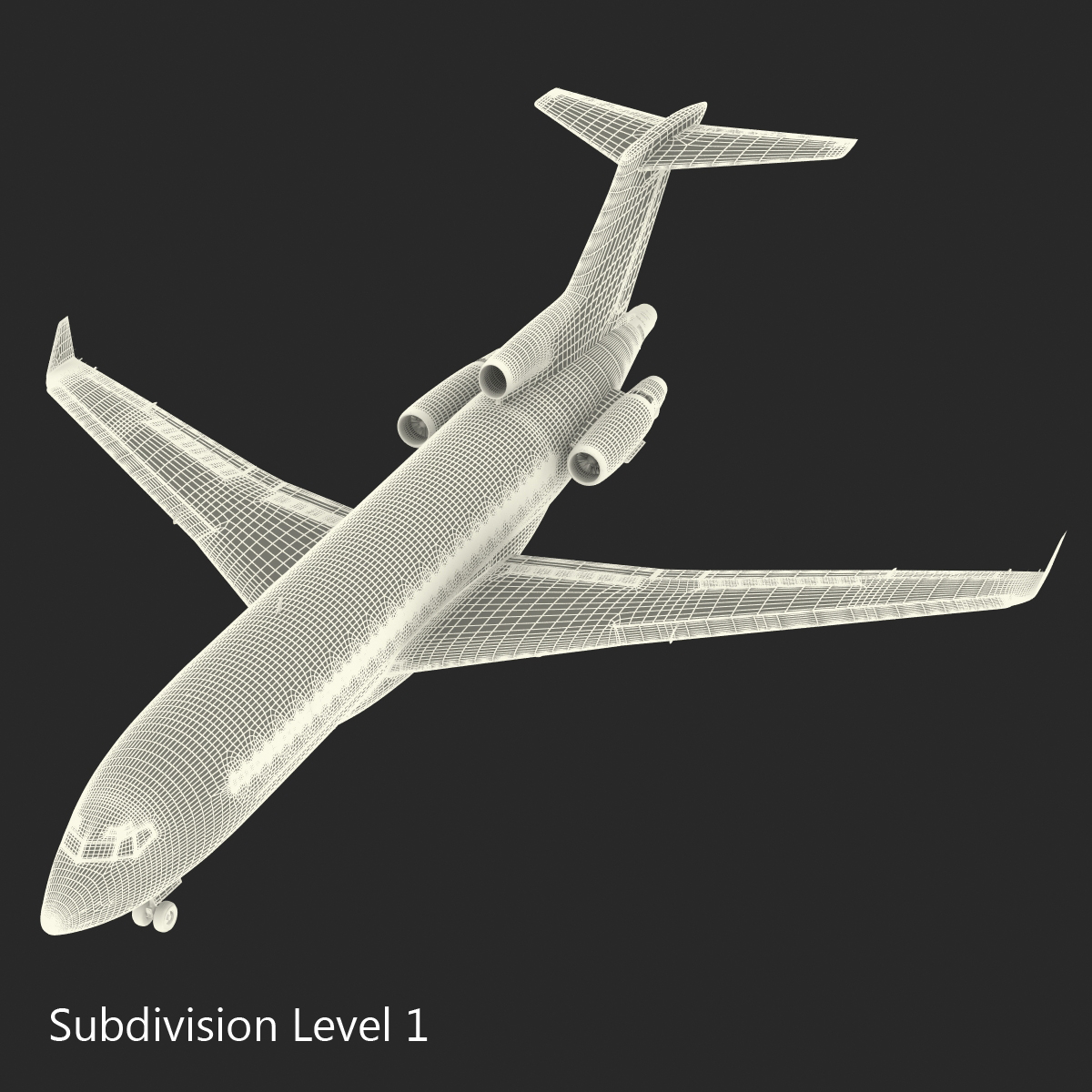 3D model Boeing 727 100 Private Iran Aseman Airlines Rigged