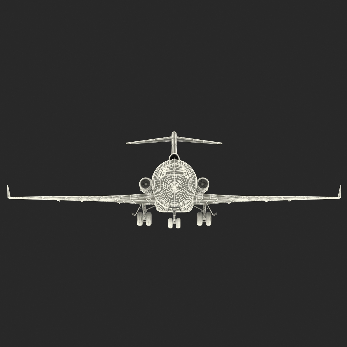 3D model Boeing 727 100 Private Iran Aseman Airlines Rigged