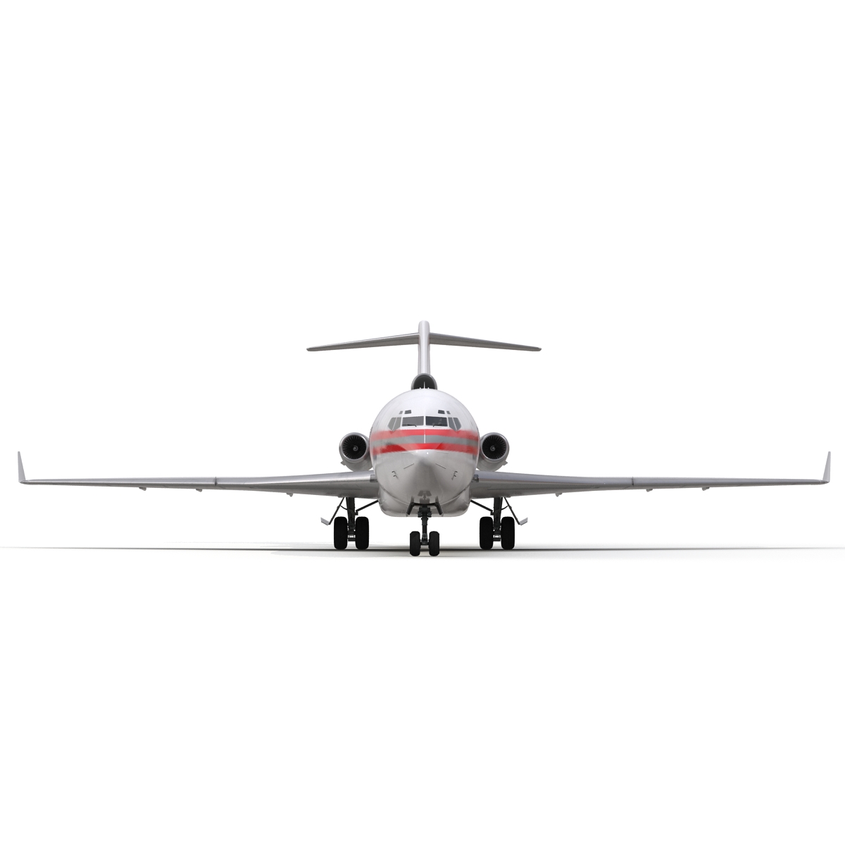 3D Boeing 727 100 Private Kalitta Air Rigged