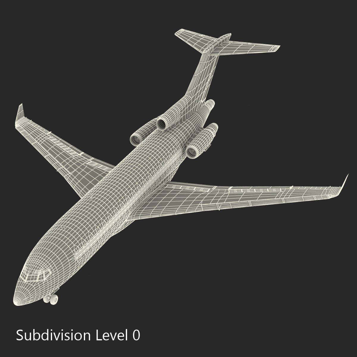 3D Boeing 727 100 Private Kalitta Air Rigged