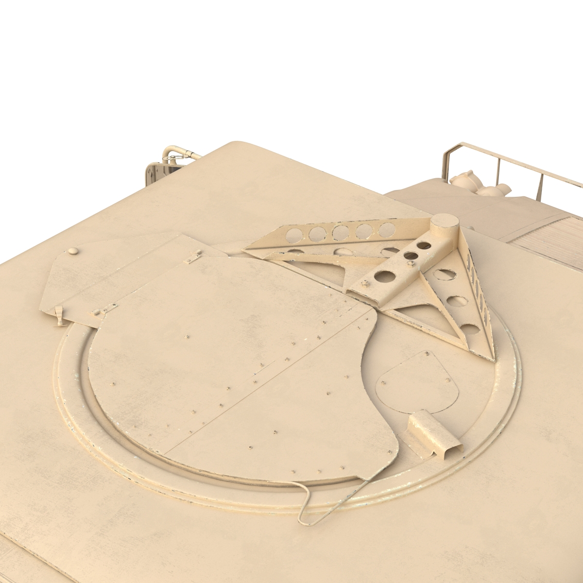 3D model Humvee Desert Rigged