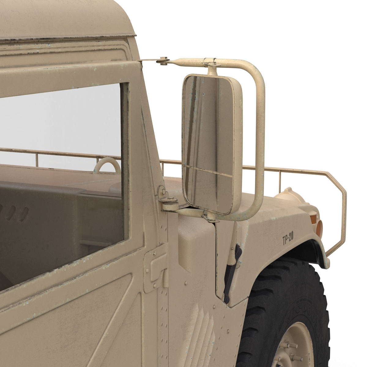 3D model Humvee Desert Rigged