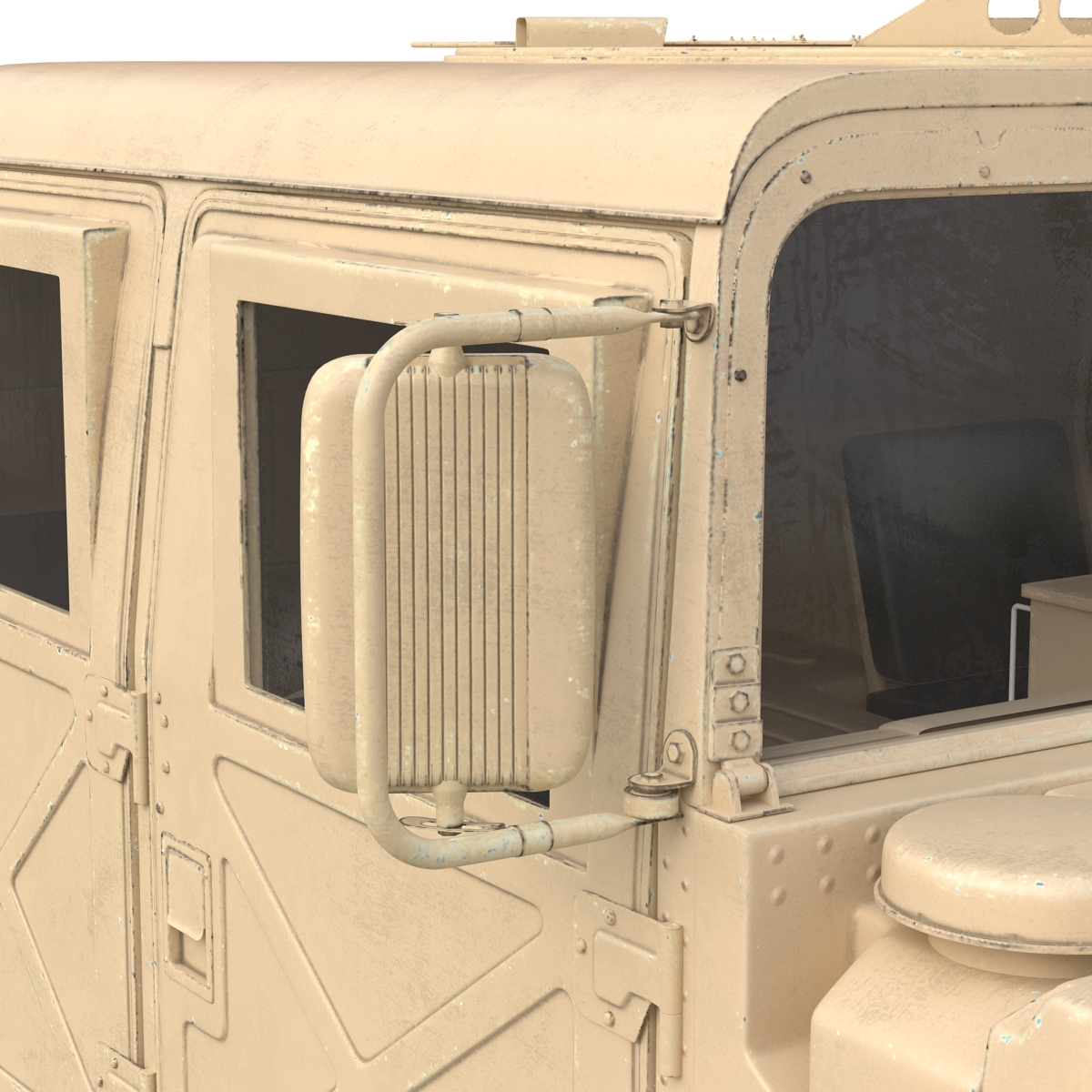 3D model Humvee Desert Rigged