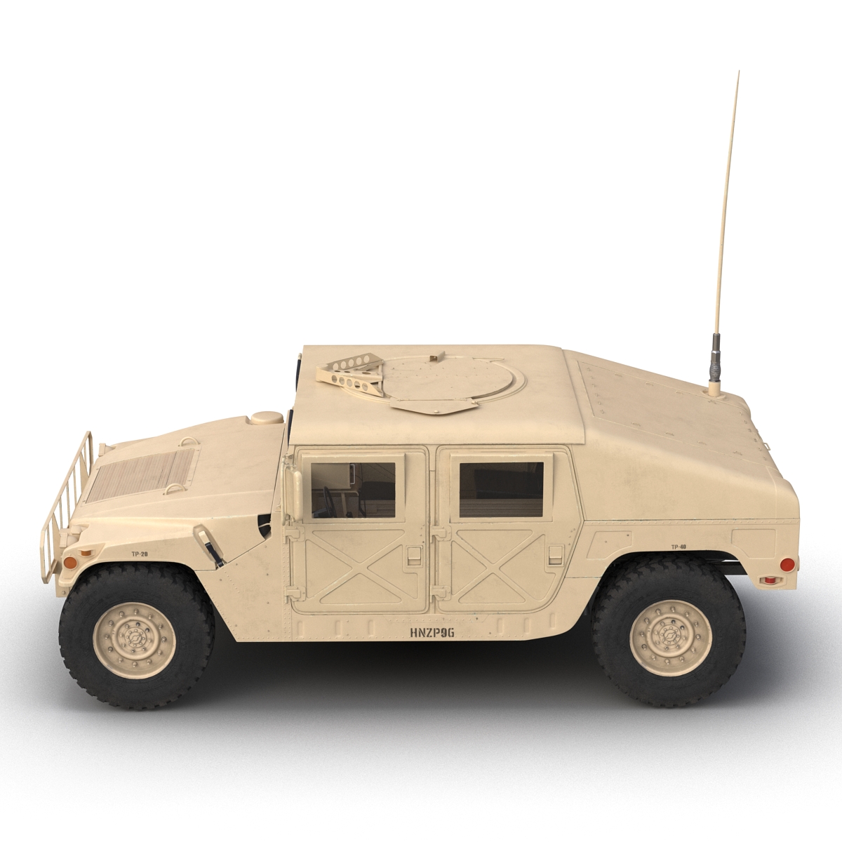 3D Humvee Desert model